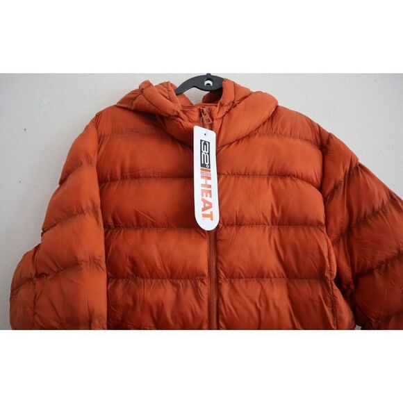 32 Degrees Women Sz 2XL Clay Red Liteweight Poly-Fill Packable Hooded Jacket - Picture 4 of 10